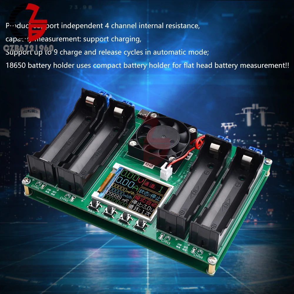 18650 Lithium Battery Capacity Tester Module MAh MWh Digital Battery Power Detector Module detail image 2