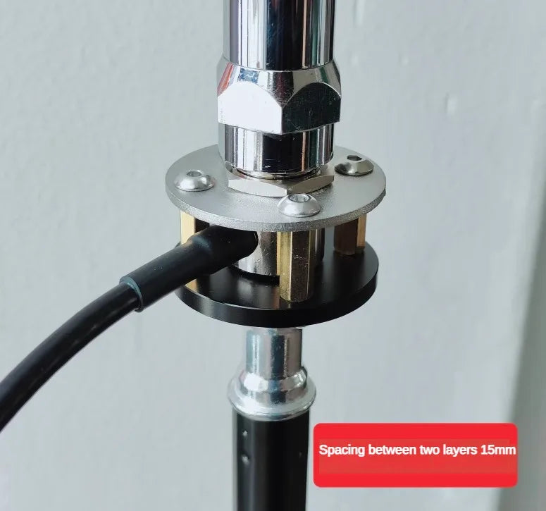 Tripod antenna installation bracket outdoor portable M pipe head base 1/4 inch threaded detail image 4