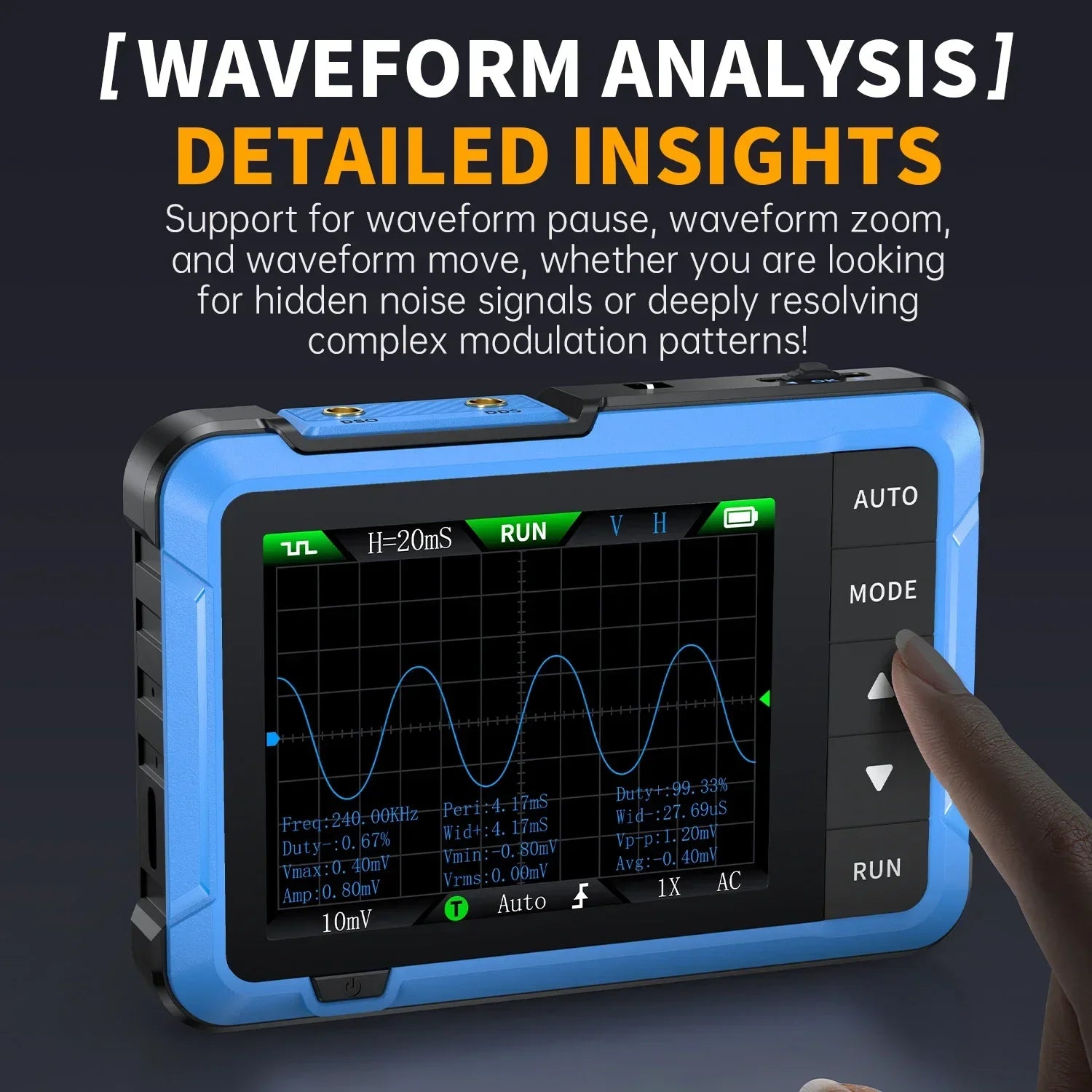 FNIRSI DSO510 New Mini Digital Oscilloscope detail image 2