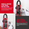 HABOTEST HT208D Clamp Meter 1000A 1000V AC DC True RMS Digital Clamp Meter Amperimetrica Capacitance Temperature Ohm Hz Tester