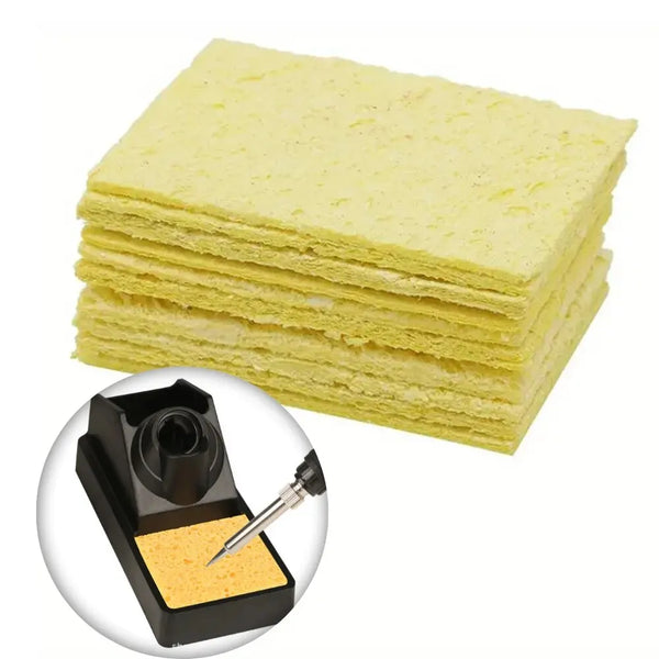 Soldering Iron Tips Cleaning Sponge 10/100pcs High Temperature Resistant Spong for Electric Soldering Iron Removal Tin