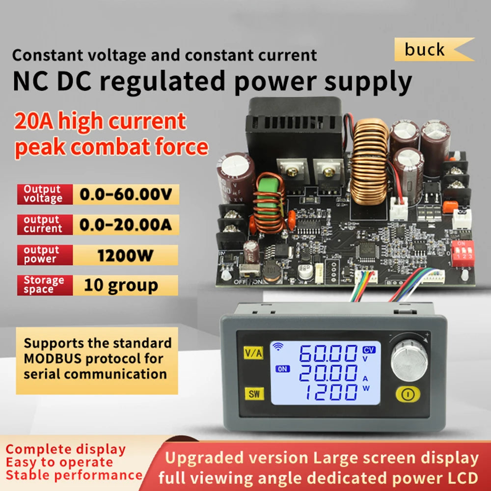 0~60V CNC Adjustable DC Stabilized Voltage Power Supply Constant Voltage and Constant Current 15A/20A 900 product image