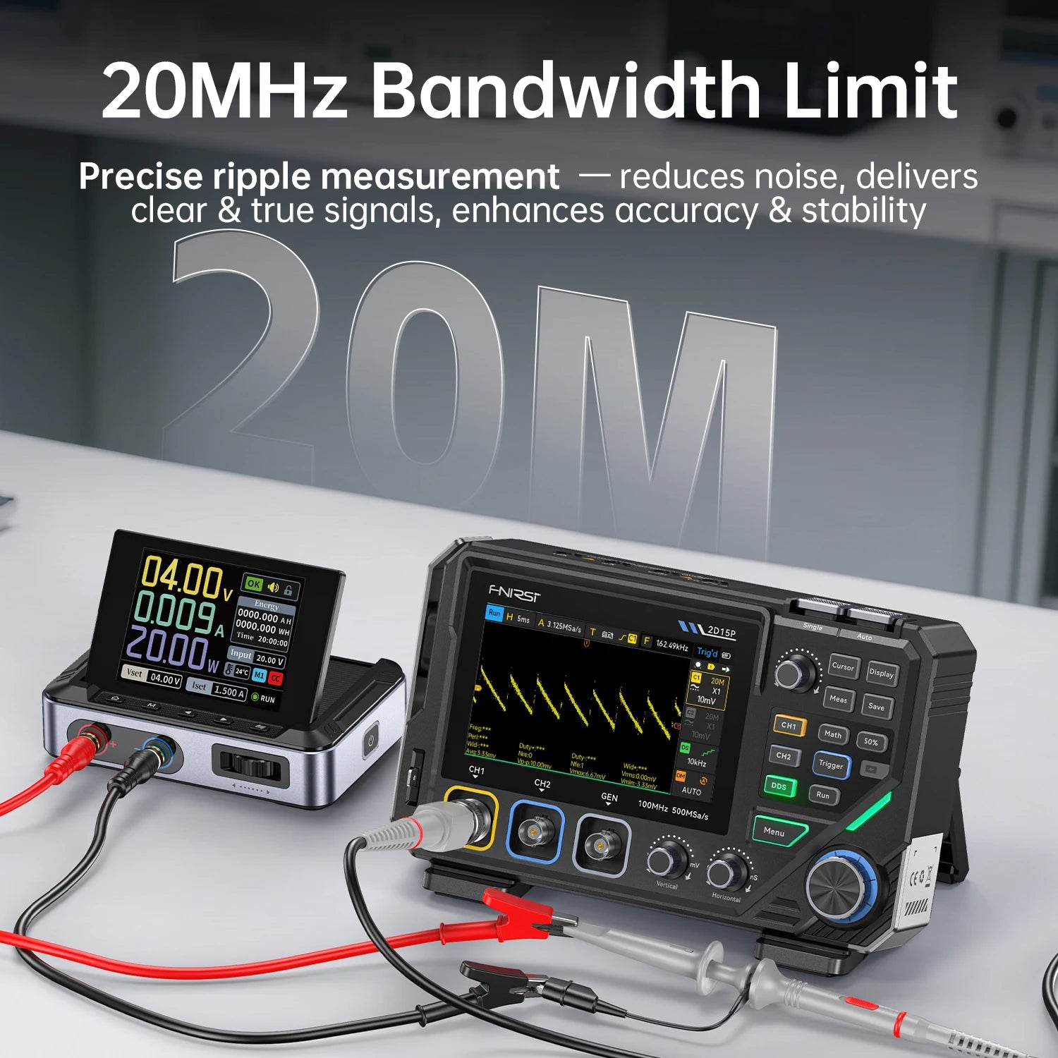 FNIRSI 2D15P Touch Screen Oscilloscope Multimeter Signal Generator detail image 2