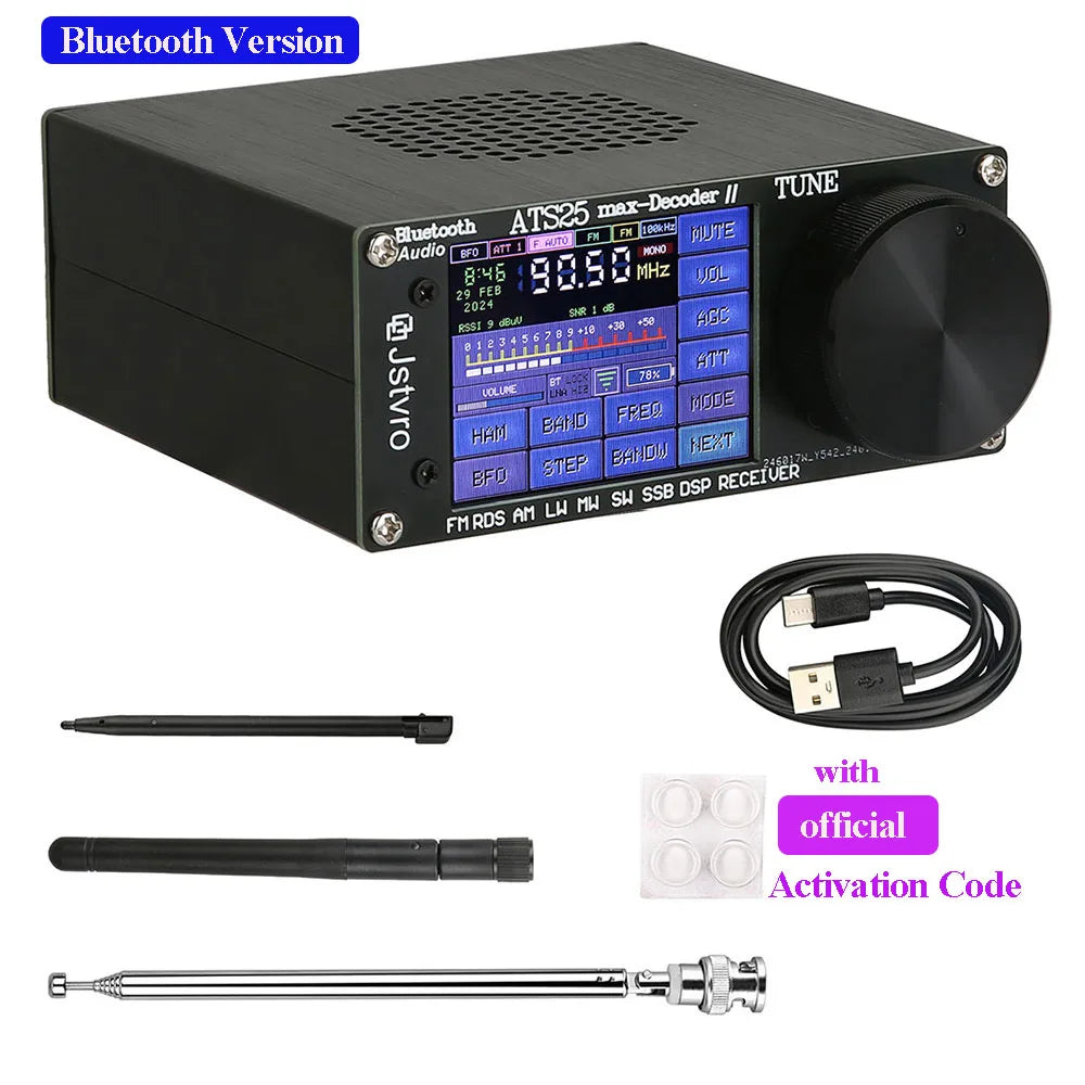 ATS25 Max Decoder II Bluetooth Version Second Generation Full Radio Receiver FM SW SSB MW LW Receiver 2.4 product image