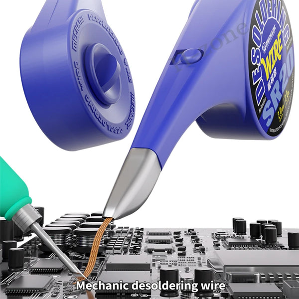 MECHANIC SR20 Series Anti-scalding Desoldering Wire Tin Absorption Wick Solder Remove Strip Tool for Electronic Component Repair