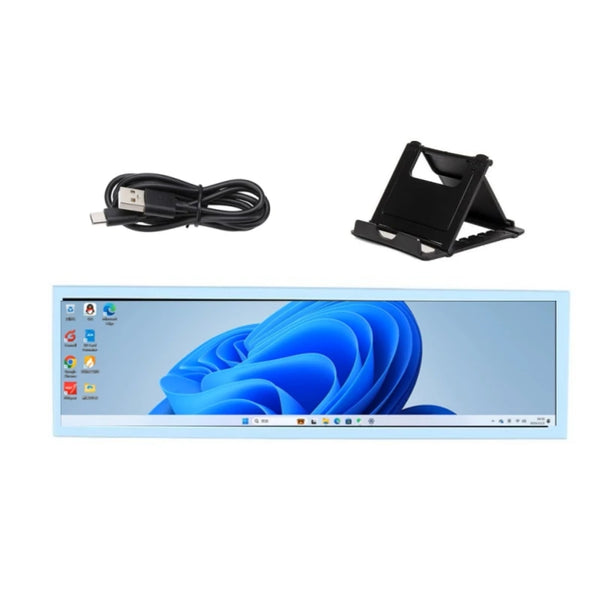New 8.8 Inch USB Type-C Secondary Screen Long Strip LCD Display CPU GPU RAM Computer Monitor product image