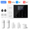 PGST 4G 2G GSM WiFi Alarm System House Home Security Protection Alarm System Kit Door Sensor Works with Tuya Smart Life Alexa