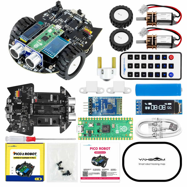 Raspberry Pi Pico 2 Robot Car Kit Programmable Car Use MicroPython Programming For DIY detail image 8