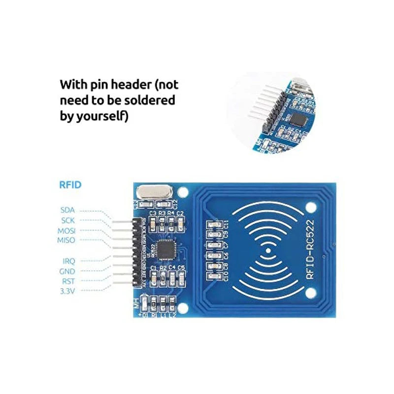RFID IC Wireless Module MFRC-522 RC-522 RC522 IC KEY SPI Writer Reader IC Card Proximity for detail image 3
