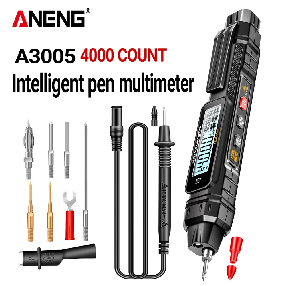 ANENG A3005 Digital Professional Multimeter Pen Testers AC/DC Voltage Meter Live Zero Line Detector Buzze product image