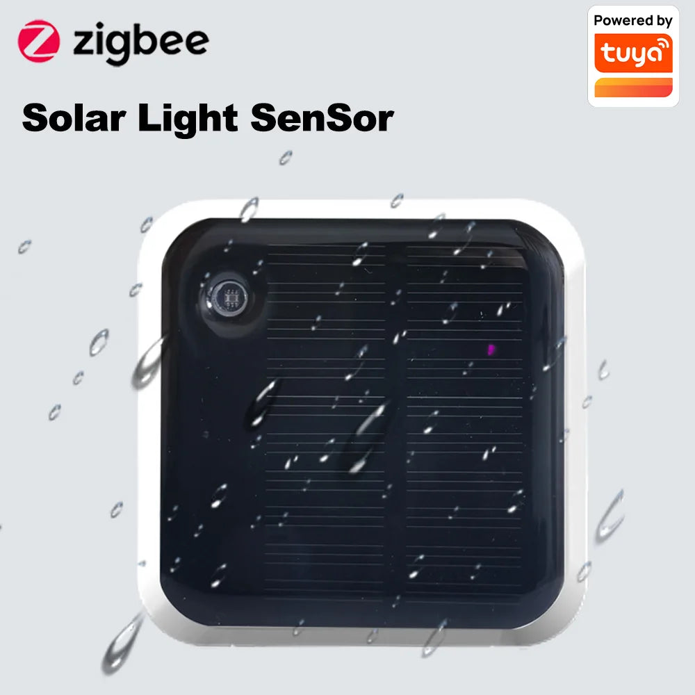 Tuya Zigbee Solar Light Sensor IP65 Waterproof Wireless Smart with Solar Power Support Home Assistant Zig product image