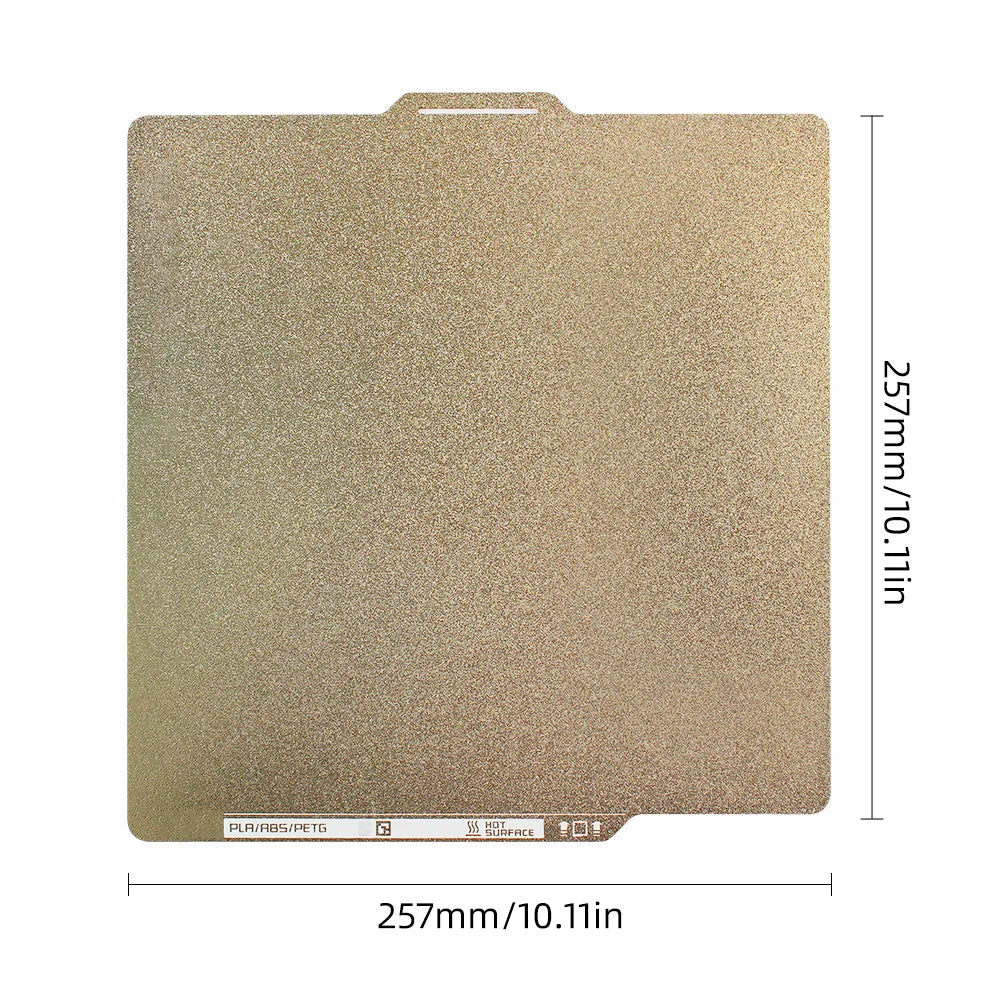For Bambu Lab X1 P1P P1S Build Plate PEI  257*257mm Bed Texture Double Sided Spring Steel For Lab P1 3D Printer