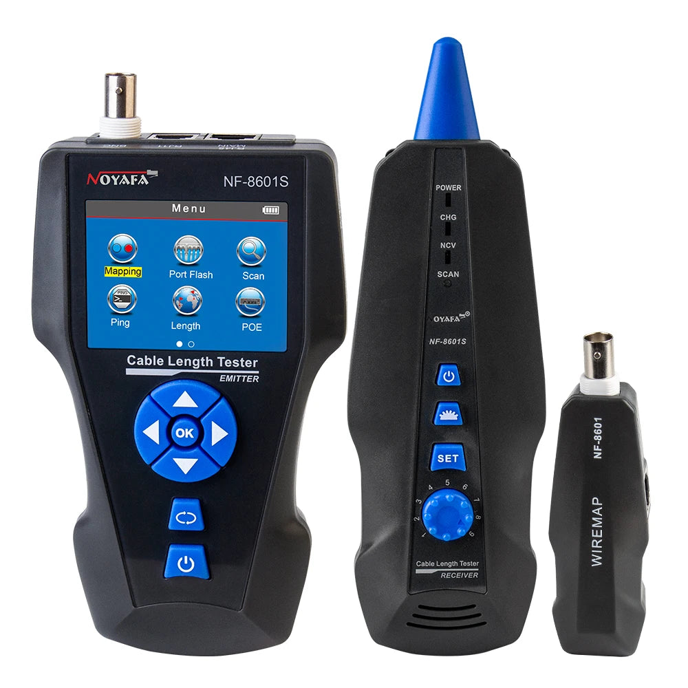 NOYAFA NF-8601S Multifunction TDR Enthernet Cable Tester Rj45 Rj11 BNC Cat5 Cat6 6E Cat7 POE detail image 7