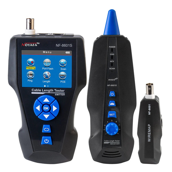 NOYAFA NF-8601S Multifunction TDR Enthernet Cable Tester Rj45 Rj11 BNC Cat5 Cat6 6E Cat7 POE detail image 7