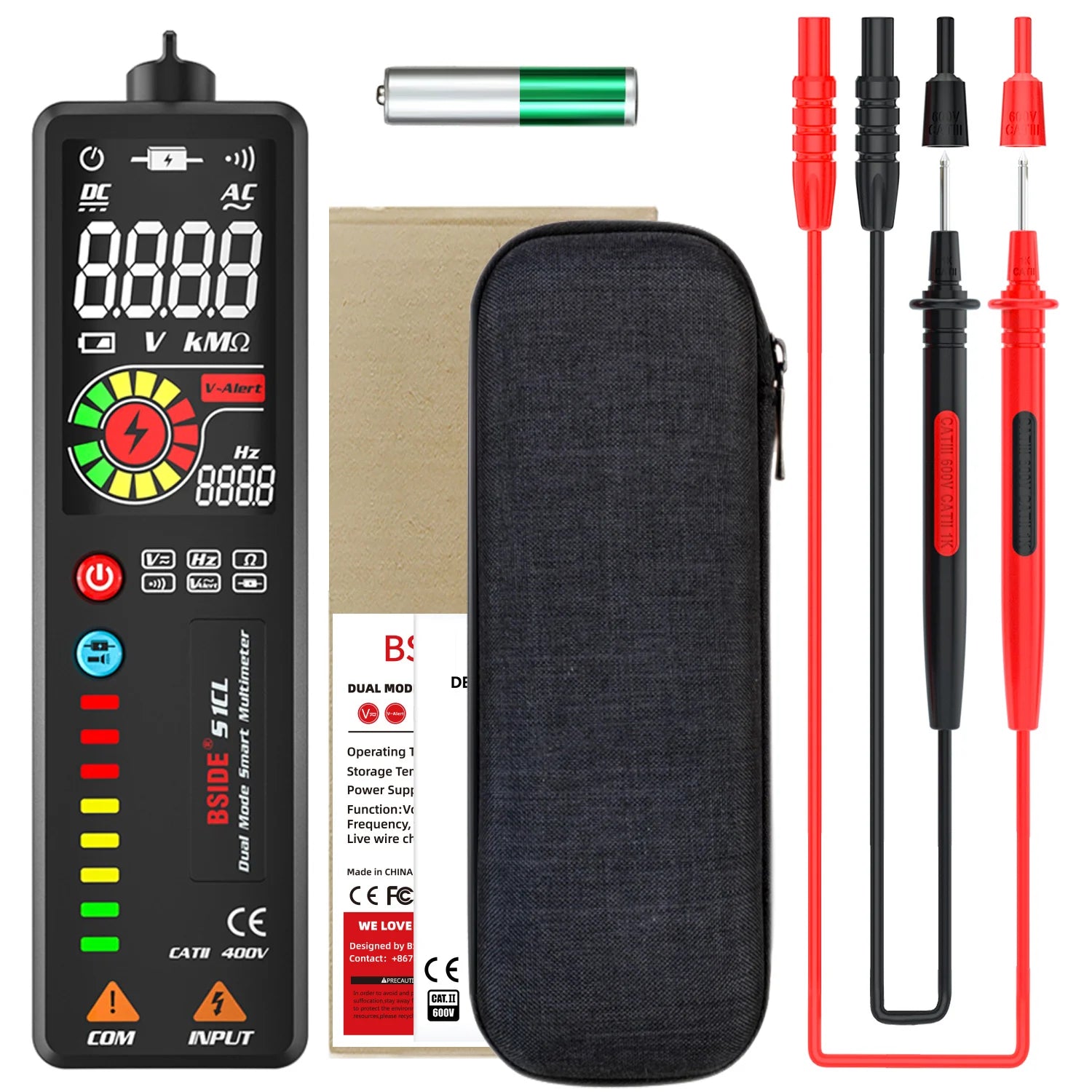BSIDE S1 S1CL New Voltage Detector Tester Digital Multimeter Smart LCD Portable DC AC detail image 7