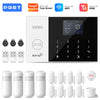 PGST 4G 2G GSM WiFi Alarm System House Home Security Protection Alarm System Kit Door Sensor Works with Tuya Smart Life Alexa