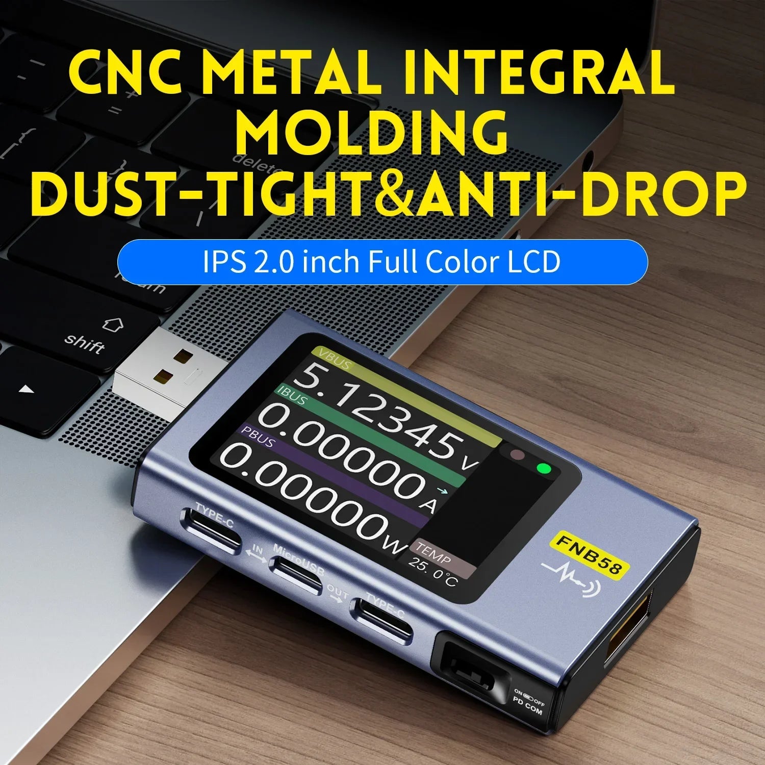 FNIRSI FNB58 Digital USB Voltmeter Ammeter Tester detail image 4