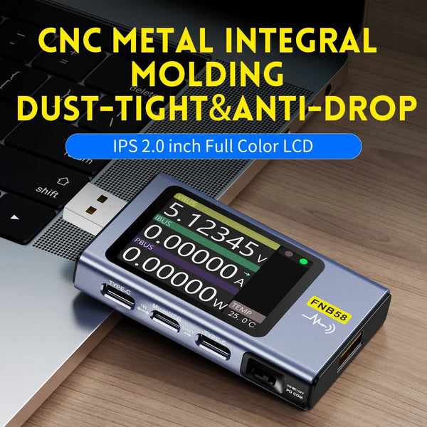 FNIRSI FNB58 Digital USB Voltmeter Ammeter Tester detail image 4