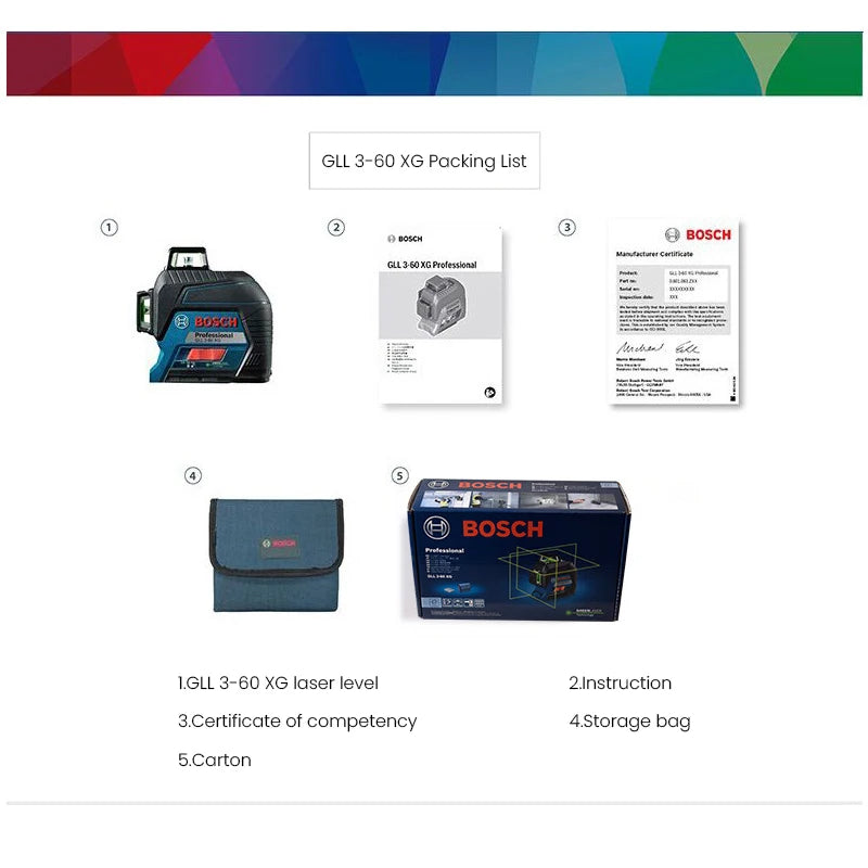 Bosch Professional Laser Level Green Beam Self-Leveling Cross-Line Laser Gradienter detail image 9