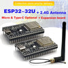 ESP32-WROOM-32U DevKitC WiFi Bluetooth IoT Development Board with 2.4G Antenna & Arduino+ Compatible for Wireless Programming