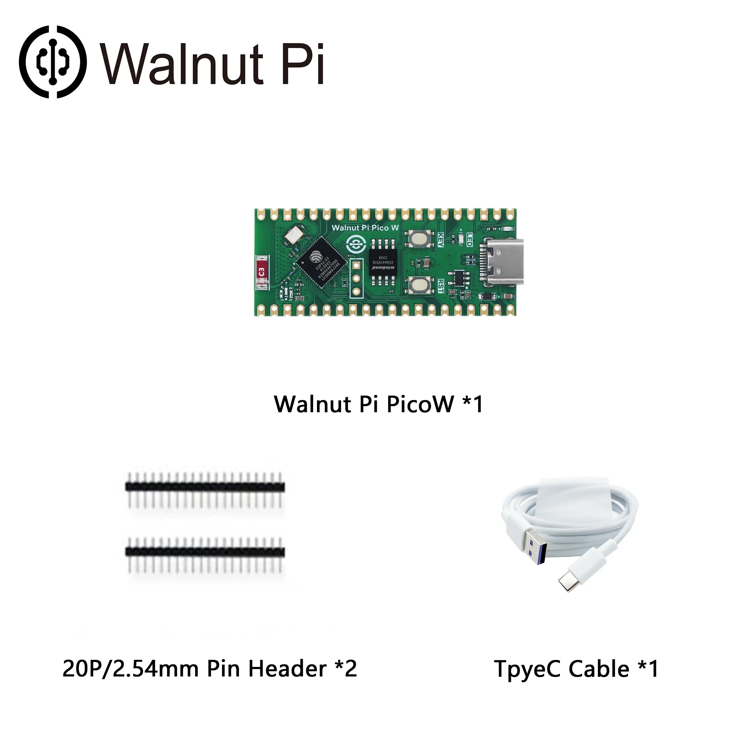 Walnut Pi PicoW ESP32-S3 S3R2 Development Board 2.4G WiFi 802.11 B/G/N+Bluetooth 5 for detail image 6