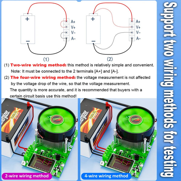 ‌Tuya WiFi Smart Battery Tester 18650 Capacity Meter USB Electronic Load Internal Resistance Detector with Real-Time APP Monitor