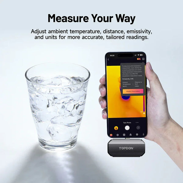 TOPDON iOS & Android & Windows Thermography Measurement Smartphone car Infrared Thermal Imager Imaging Cam NEW TC002C DUO