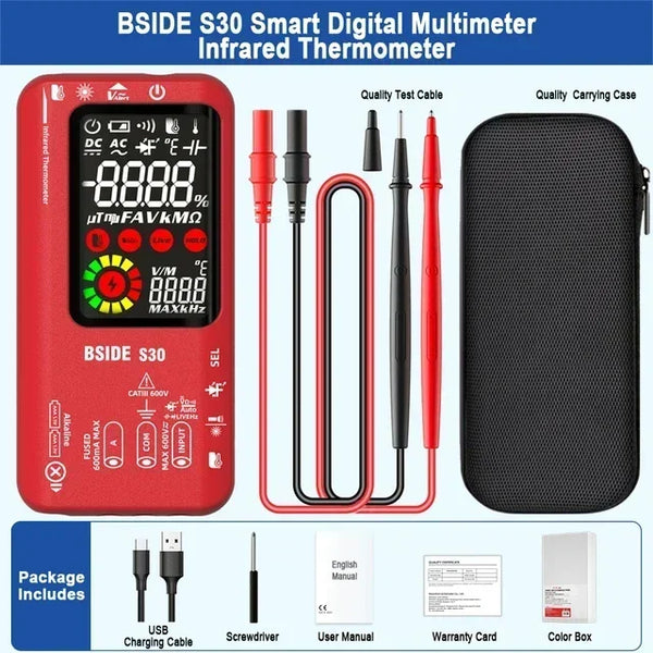 BSIDE S30 Smart Digital Multimeter 15V Diode Infrared Thermometer AC DC Voltage Current detail image 8