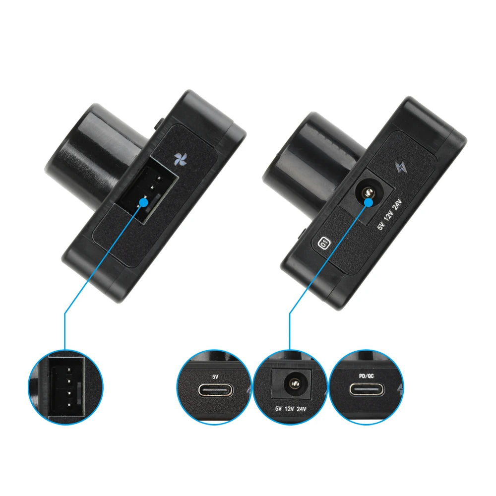 4 Wire Fan PWM Speed Controller PD QC Fast Charging Type C DC 24V 12V 5V Cooling Fan Speed detail image 4