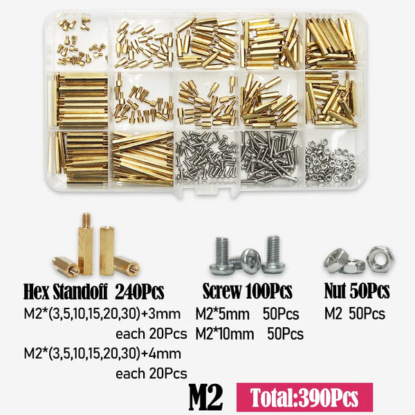 M2 M2.5 M3 M4 M5 Motherboard Standoffs Screws Nuts Kit for DIY Electronic PCB Circuit Hex detail image 12