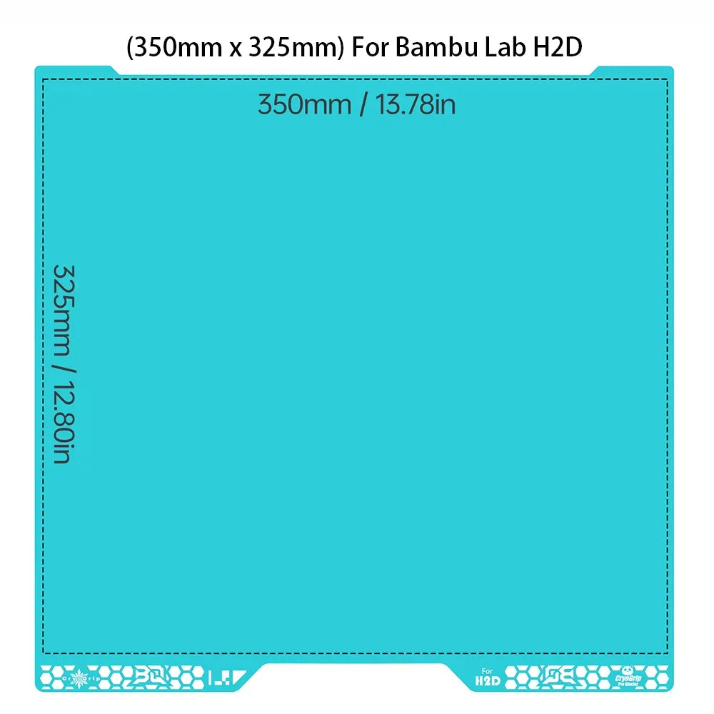 BIGTREETECH Glacier Panda Build Plate Spring Steel Cool Plate CryoGrip Double-Sided For BambuLab H2D P1 X1 A1 Kobra3 K2 PLUS