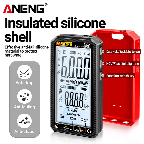 ANENG 620A Digital Multimeter 6000 Counts Professional AC/DC Current Voltage Resistance detail image 3