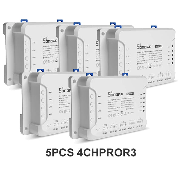 SONOFF 4CHR3 4CHPROR3 4-gang/4 Way Wifi Smart Switch 433mhz RF Control Smart Home Support detail image 14