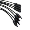 1pair 4Y Solar Style Y Branch Adapter Connectors 1 to 4 Male and Female Panel Cable Photovoltaic Connector Adapter Dropshipping