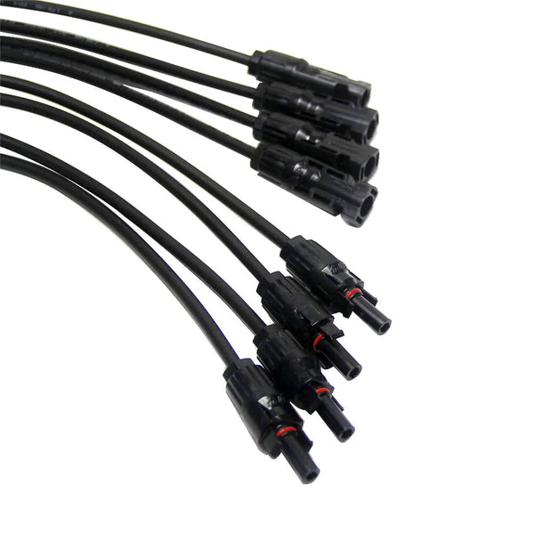 1pair 4Y Solar Style Y Branch Adapter Connectors 1 to 4 Male and Female Panel Cable Photovoltaic Connector Adapter Dropshipping