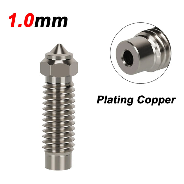For Elegoo Neptune 4 Max/4 Plus Brass Copper Plated Hardened Steel Nozzle Upgraded Nozzle High Speed Nozzles Hotend Kit