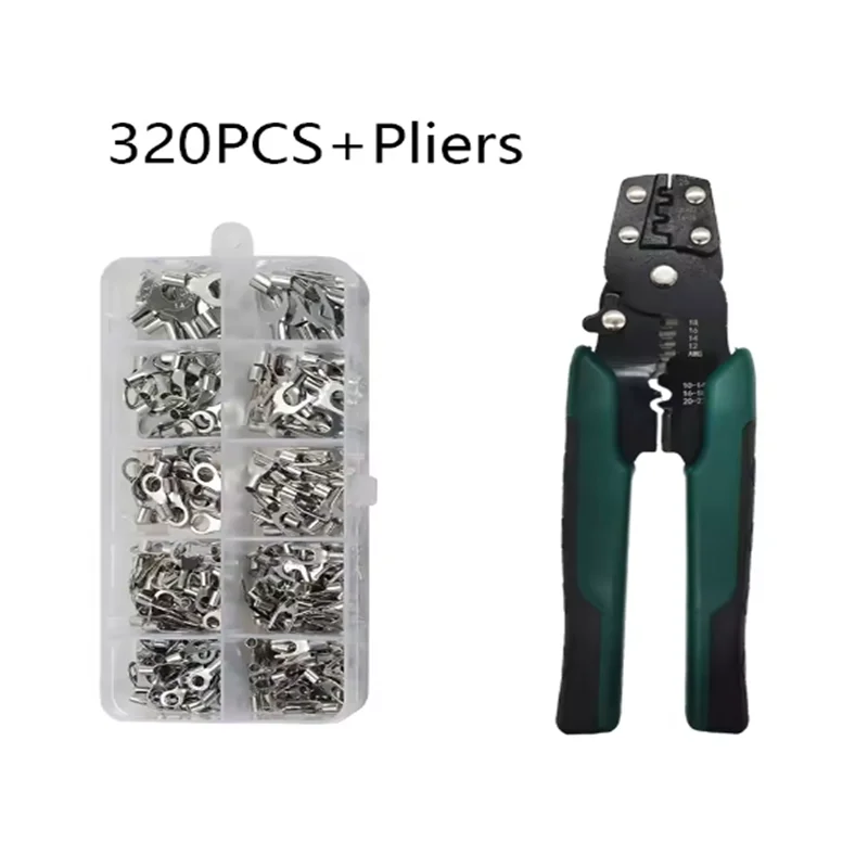 Multi-function Mini Electric Terminal Crimping Pliers With Wire Stripping Cutting Hand Crimping Tool Multiple Connector Kits