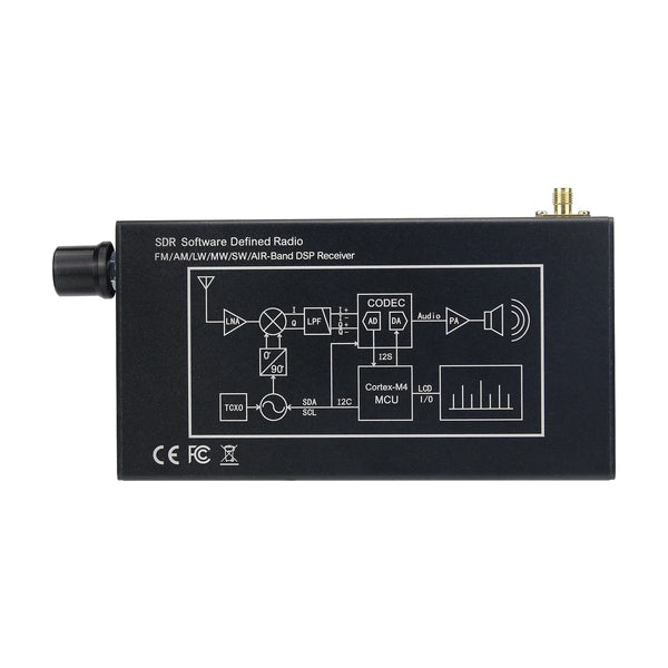 HamGeek DSP-01 SDR Radio Receiver DSP Digital Demodulation CW/AM/SSB/FM/WFM with 4.3" IPS detail image 3