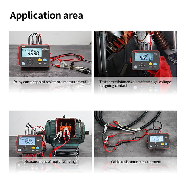 UNI-T Micro Ohm Meter UT620C+ 0.001m 300.0K Digital DC Low Resistance Tester Insulation Test detail image 5