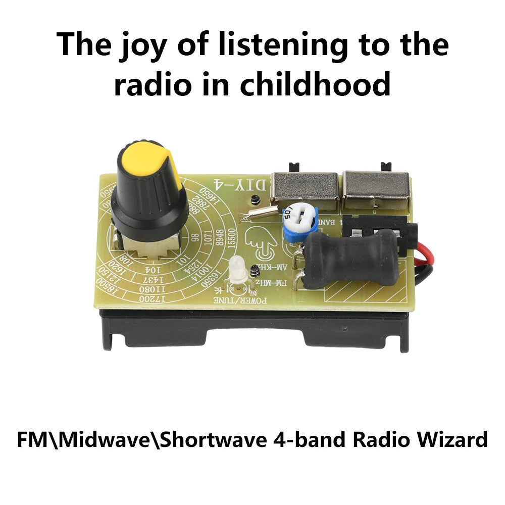 4-Band Digital FM MW SW Radio AM FM Medium Wave Shortwave Receiver broadcasts Headphone Radio Module ante product image