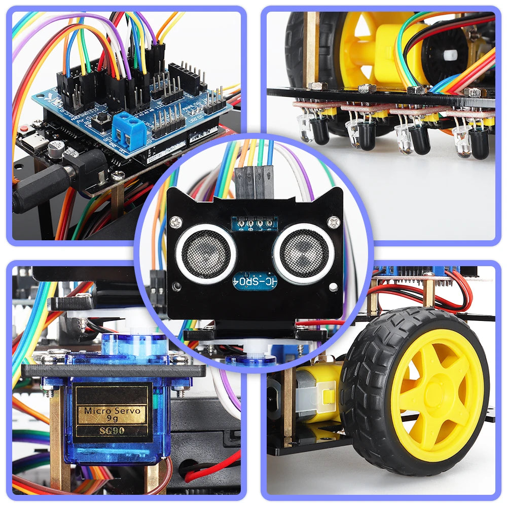 New Smart Robot Car Coding Kit for Arduino Programming Great Fun Education Learning Robotic detail image 5