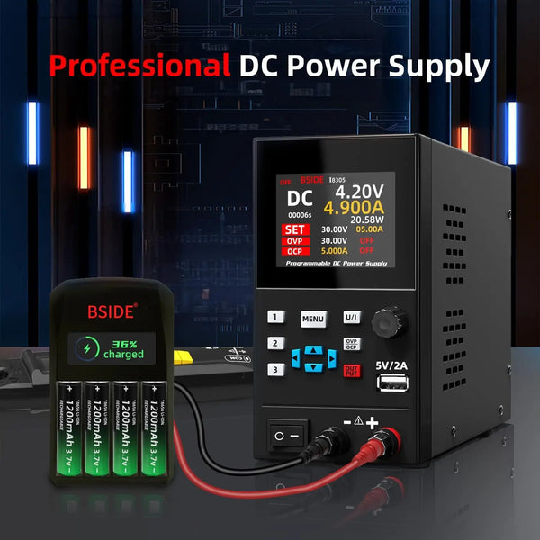 BSIDE I8 DC Laboratory Regulated Power Supply Programmable 30V 10A Adjustable Bench Switch detail image 4