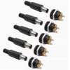 10pcs 5pairs 5.5x2.1mm 5.5x2.5mm DC Power Male Plug Connector DC Power Socket Female Jack Screw Nut Panel Mount Connector