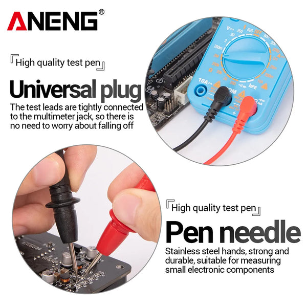 ANENG PT840 Digital Multimeter Probe Universal 1000V 10A Test Lead Needle Pin Wire Pen Cable Kit Current Voltmeter Tester Wire