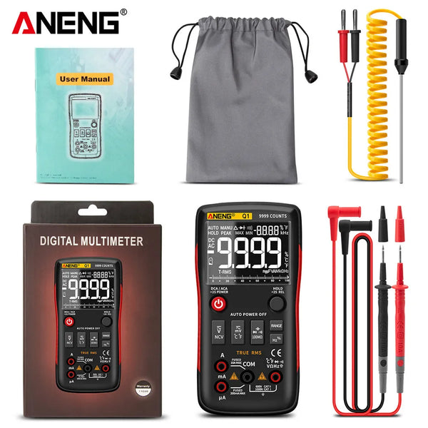 ANENG Q1 Digital Multimeter 9999 Analog Tester True RMS Professional Multimetro DIY detail image 7