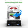 Wavlink USB 3.0 External Hard Drive Case 2.5 3.5 SSD HDD Fast Offline Clone SATA Dual Bay detail image 2