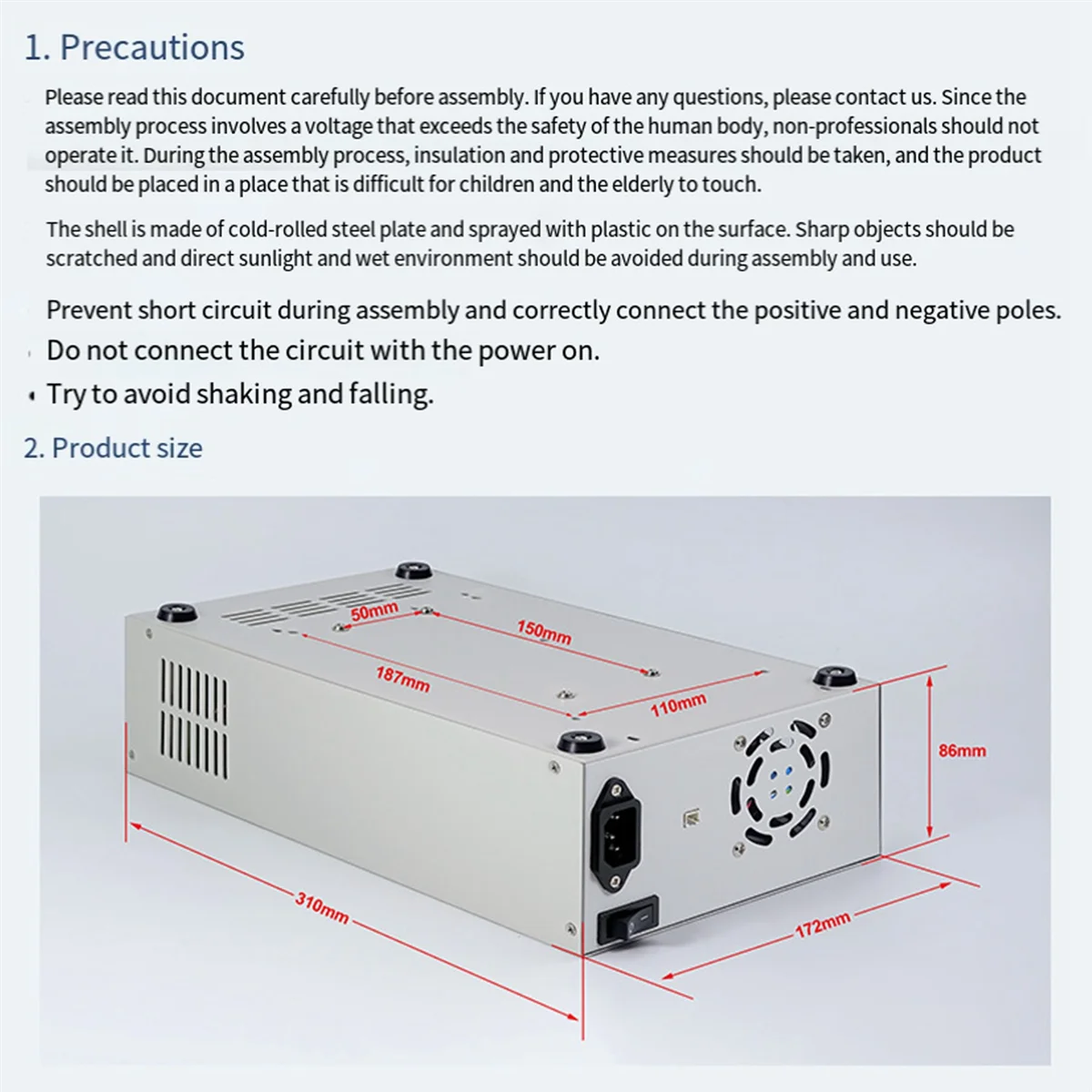 HOT NEW RD RD6012 RD6018 Switch Power Supply 65V 800W Digital Power Supply Case S800 for detail image 4