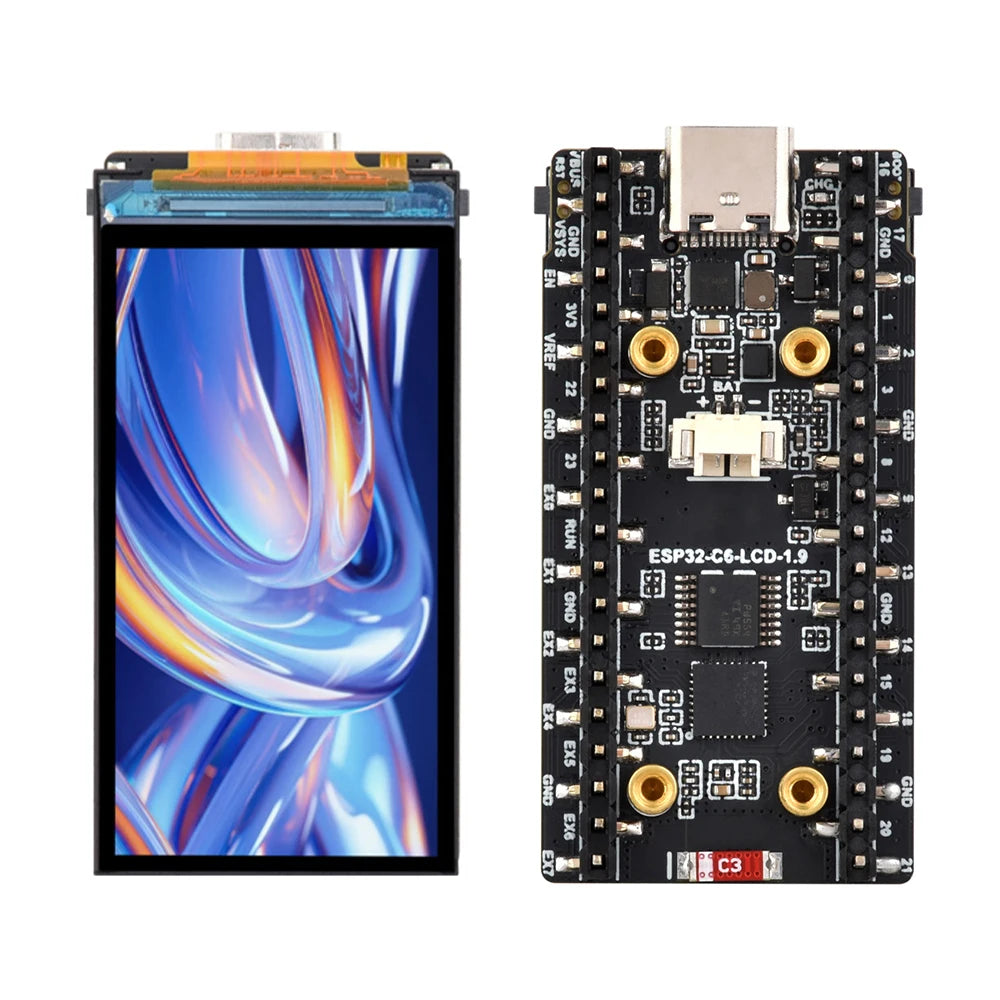 ESP32-C6 1.9 Inch Capacitive Touch Display IPS 170 320 LCD Camera Touch Option Supports WiFi detail image 6