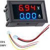 Digital Voltmeter Ammeter DC 100V 10A Amp Voltage Current Meter Tester 0.28 Inch Dual LED detail image 2