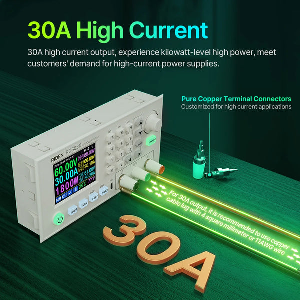 RD RD6030 RD6030W 60V 30A DC Adjustable Step Down Voltage Bench Regulated Power Supply Buck detail image 3